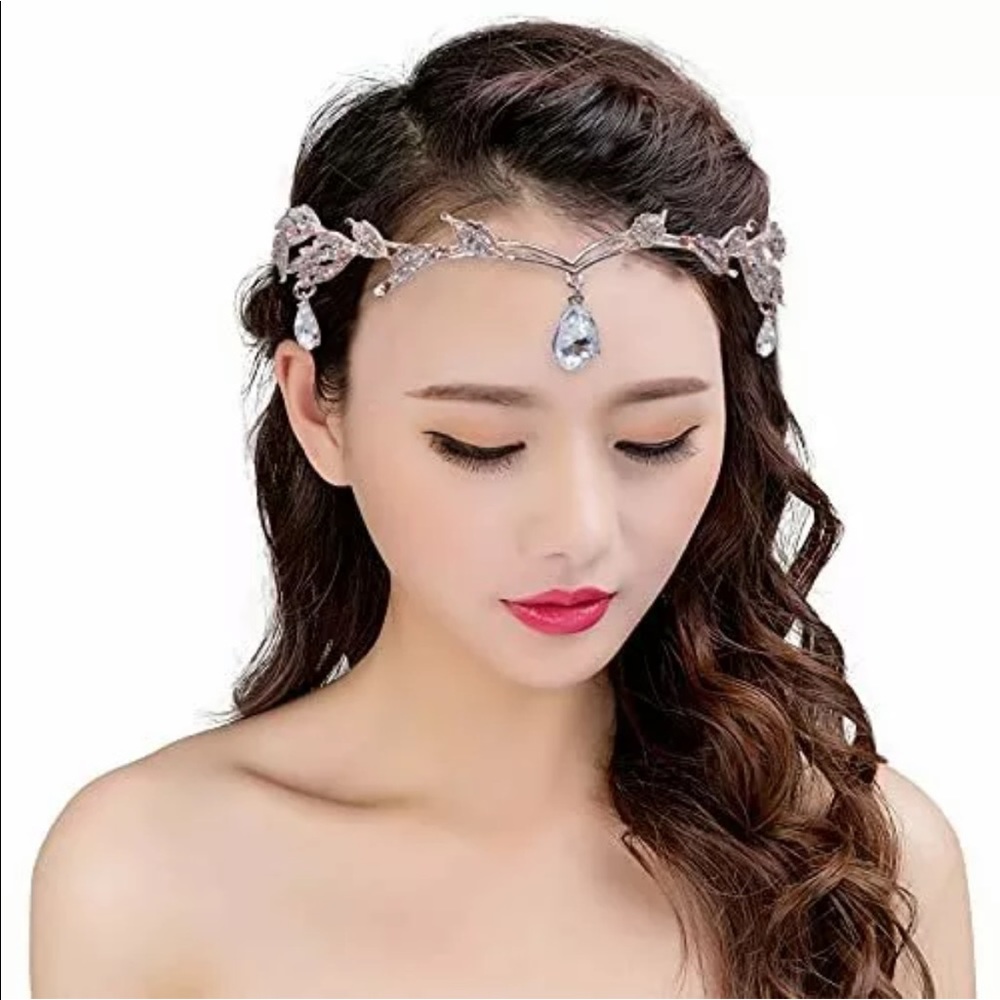New fairy mermaid crown tiara rhinestones circlet